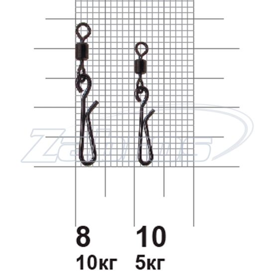 Фотография MiniMax Rolling Swivel With Hanging Snap B, YM-3017-2, 23 кг, 10 шт