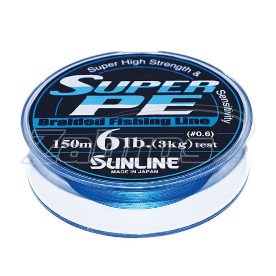 Фото Sunline Super PE, #0,6, 0,13 мм, 2,7 кг, 150 м, Blue