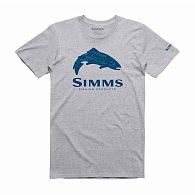 Футболка Simms Fire Hole Trout, 12749-067-70, XXXL, Grey Heather, купити, ціни в Києві та Україні, інтернет-магазин | Zabros