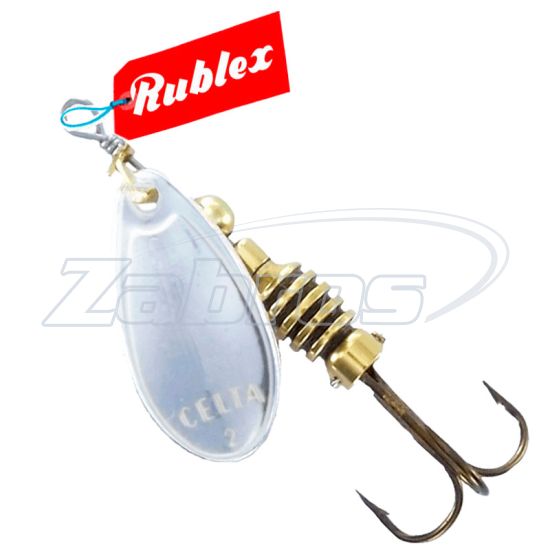 Фото Rublex Celta, блистер, #4, 7 г, 7 см, Plata