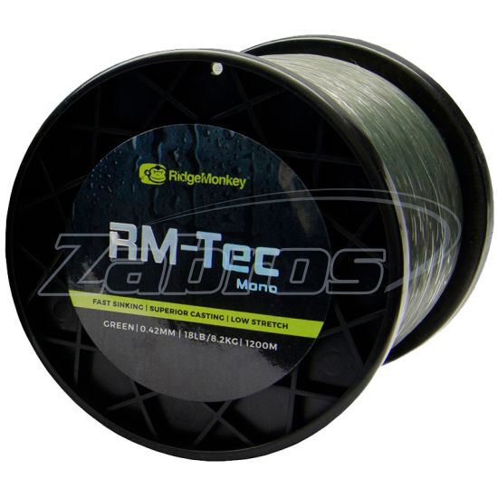 Фото RidgeMonkey RM-Tec Mono , 0,38 мм, 6,8 кг, 1200 м, Green