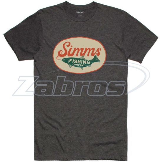 Фото Simms Trout Wander T-Shirt, 13324-086-20, S, Charcoal Heather
