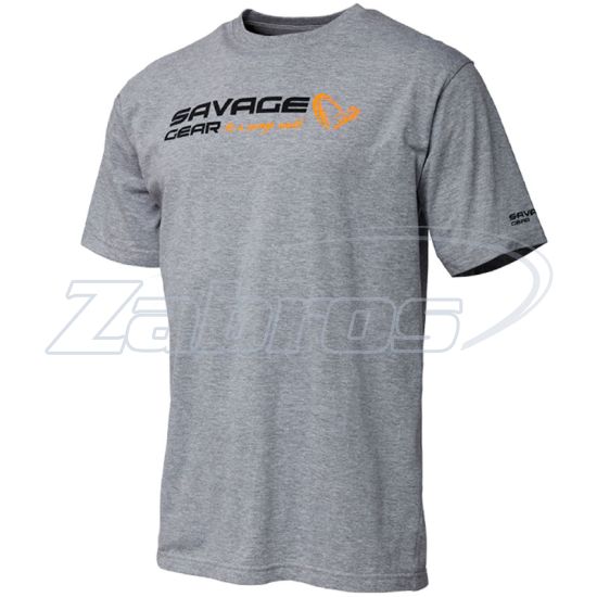Фото Savage Gear Signature Logo T-Shirt, 73649, S, Grey Melange