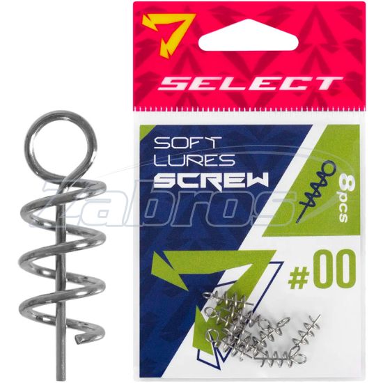 Фото Select Soft Lure Screw, #00, 1,3 см, 8 шт