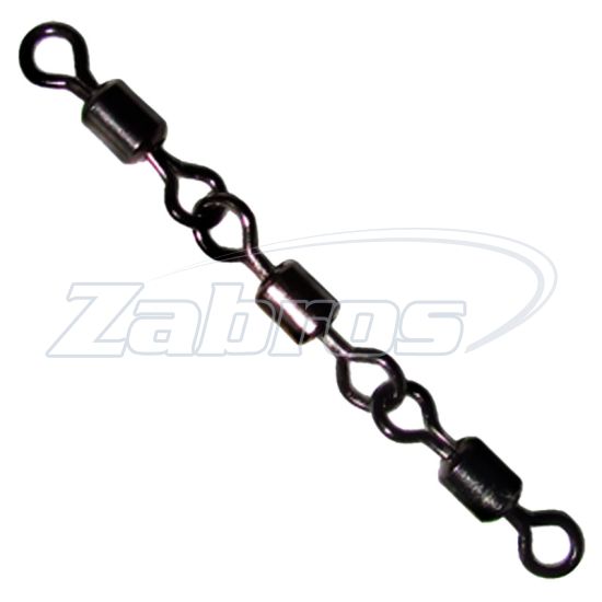 Фото MiniMax Three Joint Rolling Swivels, YM-1023-8, 19 кг, 10 шт Фото MiniMax Three Joint Rolling Swivels, YM-1023-8, 19 кг, 10 шт