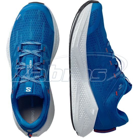 Картинка Salomon Aero Glide 3, L47810500, 7,5, French Blue/White/Cherry Tomato