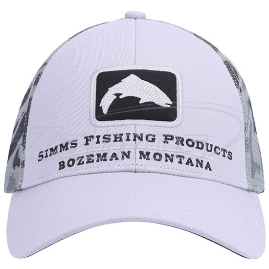 Фото Simms Trout Icon Trucker Hat, 12226, Ghost Camo Steel