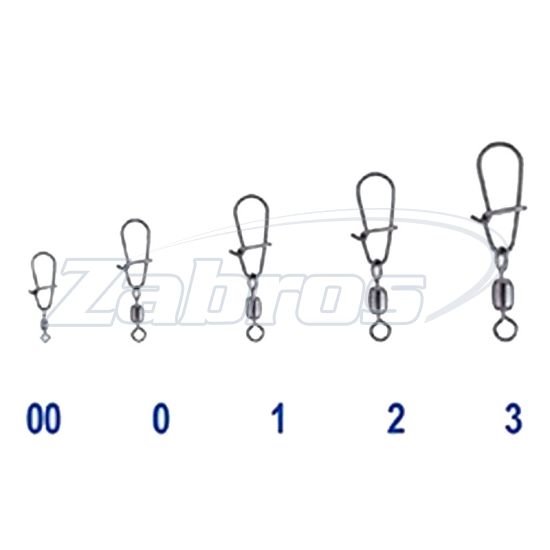 Фотографія BKK Duolock Snap Swivel-51, 3, 51 кг, 5 шт