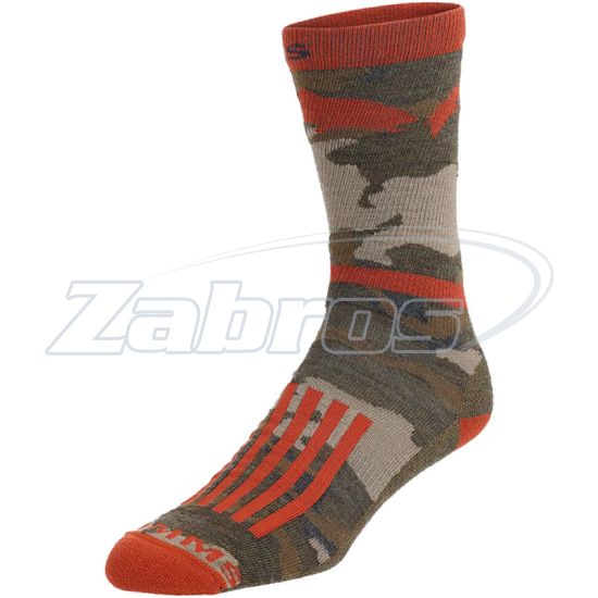 Фото Simms Daily Socks, 13451-1082-50, XL, Regiment Camo Olive Drab