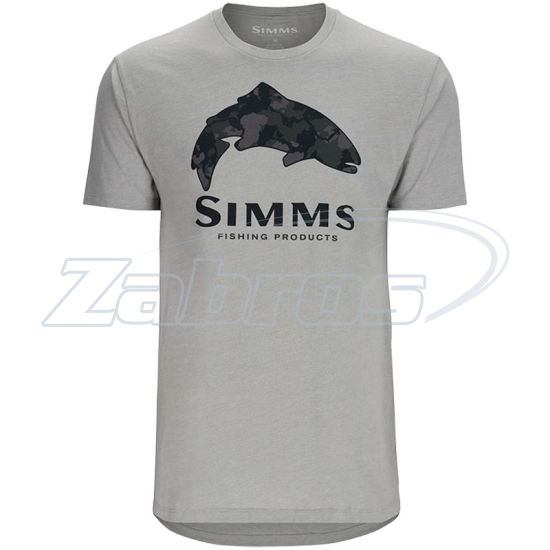 Фото Simms Trout Regiment Camo Fill T-Shirt, 14101-1181-50, XL, Cinder Heather