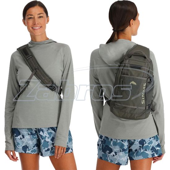 Цена Simms Tributary Sling Pack, 14423-1034-00, 10 л, 38x22x12 см, Basalt