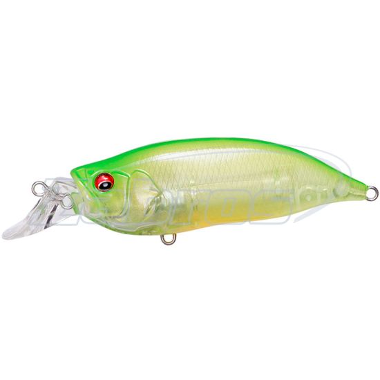 Фото Megabass IxI Shad Type-R 57SF, 5,7 см, 7 г, 1 м, Clear Lime Chart