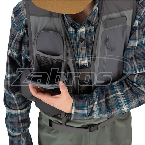 Фотографія Simms Freestone Fishing Vest, 13402-015-50, XL, Pewter