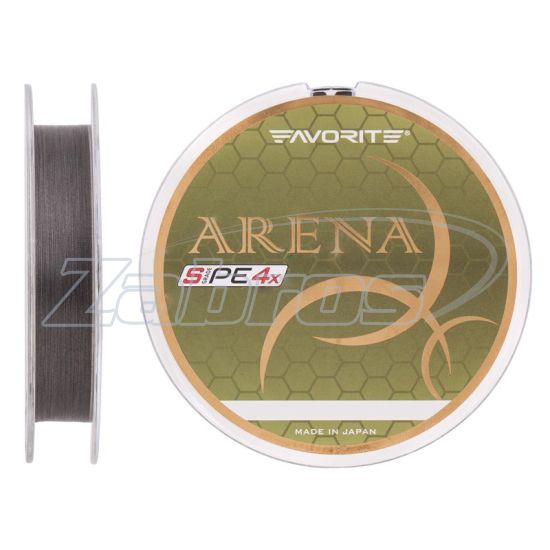 Фото Favorite Arena PE, #0,18, 0,07 мм, 1,4 кг, 100 м, Silver Gray